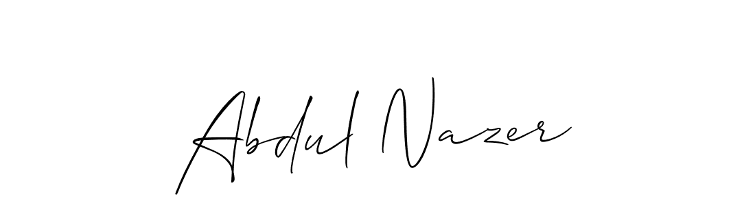 Create a beautiful signature design for name Abdul Nazer. With this signature (Allison_Script) fonts, you can make a handwritten signature for free. Abdul Nazer signature style 2 images and pictures png