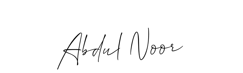 Create a beautiful signature design for name Abdul Noor. With this signature (Allison_Script) fonts, you can make a handwritten signature for free. Abdul Noor signature style 2 images and pictures png