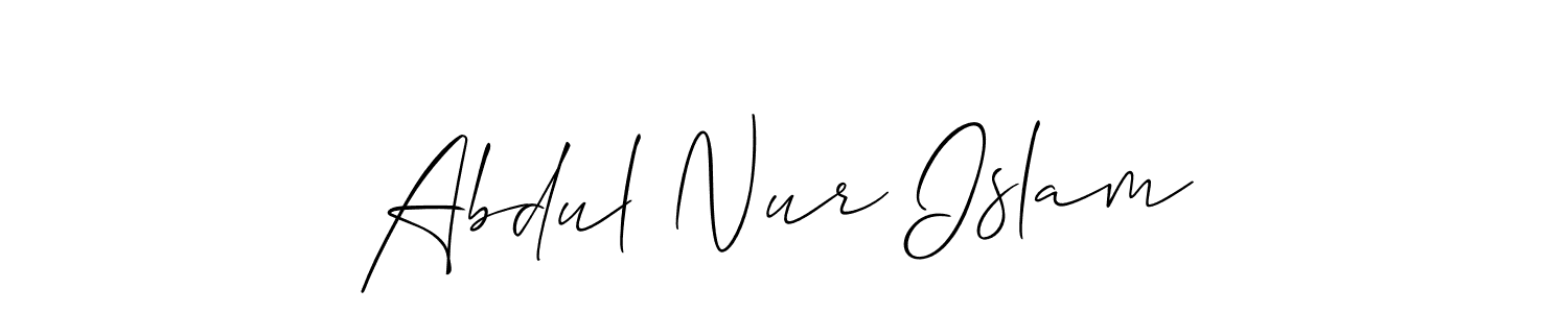 Check out images of Autograph of Abdul Nur Islam name. Actor Abdul Nur Islam Signature Style. Allison_Script is a professional sign style online. Abdul Nur Islam signature style 2 images and pictures png