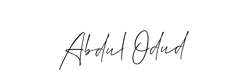 How to make Abdul Odud signature? Allison_Script is a professional autograph style. Create handwritten signature for Abdul Odud name. Abdul Odud signature style 2 images and pictures png