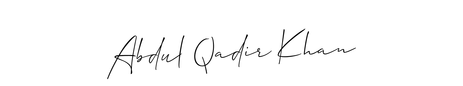 Best and Professional Signature Style for Abdul Qadir Khan. Allison_Script Best Signature Style Collection. Abdul Qadir Khan signature style 2 images and pictures png
