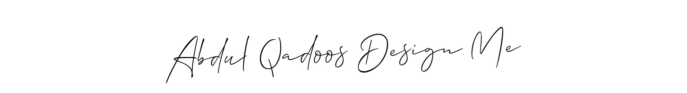 This is the best signature style for the Abdul Qadoos Design Me name. Also you like these signature font (Allison_Script). Mix name signature. Abdul Qadoos Design Me signature style 2 images and pictures png