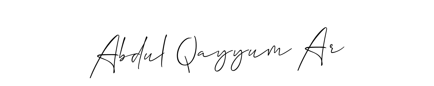 Best and Professional Signature Style for Abdul Qayyum Ar. Allison_Script Best Signature Style Collection. Abdul Qayyum Ar signature style 2 images and pictures png