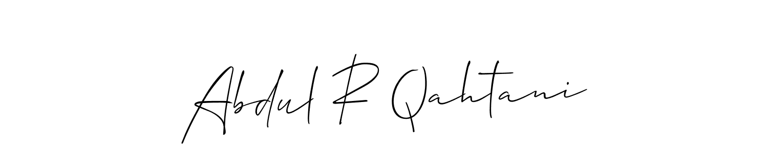 This is the best signature style for the Abdul R Qahtani name. Also you like these signature font (Allison_Script). Mix name signature. Abdul R Qahtani signature style 2 images and pictures png