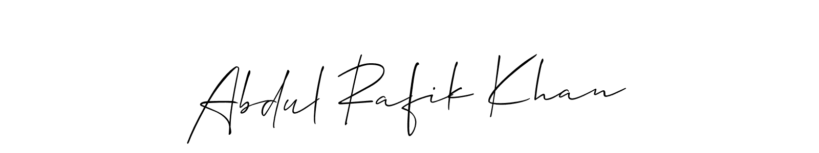 How to Draw Abdul Rafik Khan signature style? Allison_Script is a latest design signature styles for name Abdul Rafik Khan. Abdul Rafik Khan signature style 2 images and pictures png