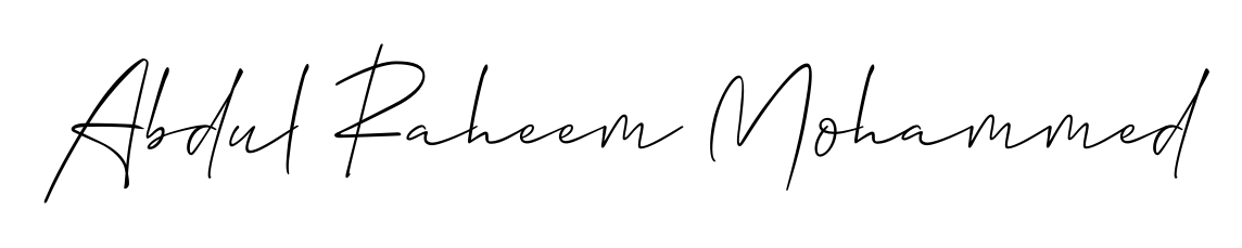 Explore multiple handwriting variations for Abdul Raheem Mohammed including this stunning Allison_Script design. Free to use across all platforms. Abdul Raheem Mohammed signature style 2 images and pictures png