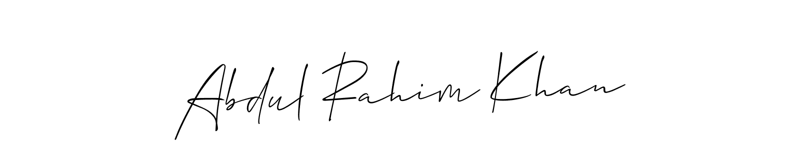 The best way (Allison_Script) to make a short signature is to pick only two or three words in your name. The name Abdul Rahim Khan include a total of six letters. For converting this name. Abdul Rahim Khan signature style 2 images and pictures png