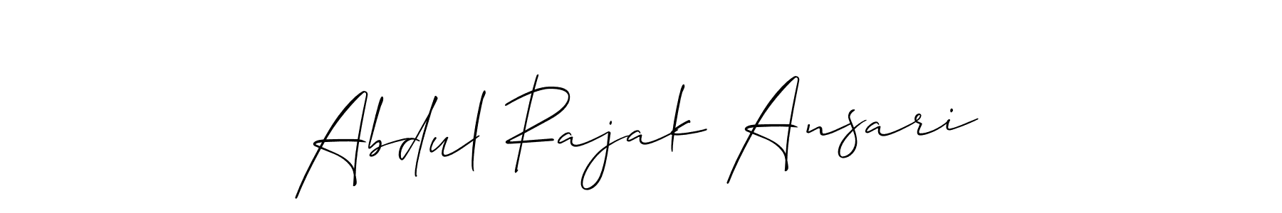 This is the best signature style for the Abdul Rajak Ansari name. Also you like these signature font (Allison_Script). Mix name signature. Abdul Rajak Ansari signature style 2 images and pictures png