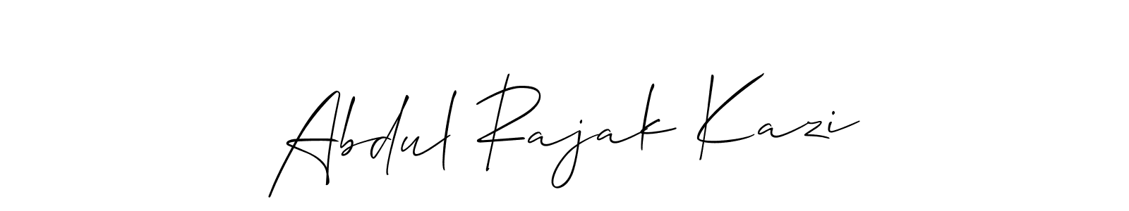 if you are searching for the best signature style for your name Abdul Rajak Kazi. so please give up your signature search. here we have designed multiple signature styles  using Allison_Script. Abdul Rajak Kazi signature style 2 images and pictures png