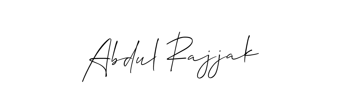 Also You can easily find your signature by using the search form. We will create Abdul Rajjak name handwritten signature images for you free of cost using Allison_Script sign style. Abdul Rajjak signature style 2 images and pictures png
