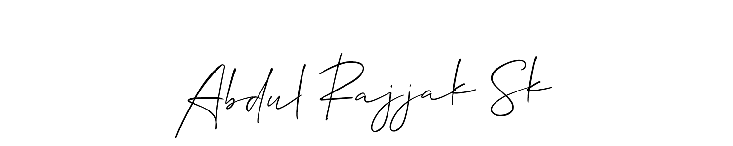 Make a short Abdul Rajjak Sk signature style. Manage your documents anywhere anytime using Allison_Script. Create and add eSignatures, submit forms, share and send files easily. Abdul Rajjak Sk signature style 2 images and pictures png