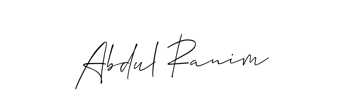 Design your own signature with our free online signature maker. With this signature software, you can create a handwritten (Allison_Script) signature for name Abdul Ranim. Abdul Ranim signature style 2 images and pictures png