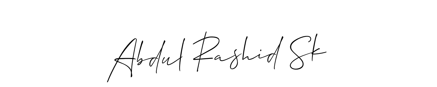 Make a short Abdul Rashid Sk signature style. Manage your documents anywhere anytime using Allison_Script. Create and add eSignatures, submit forms, share and send files easily. Abdul Rashid Sk signature style 2 images and pictures png