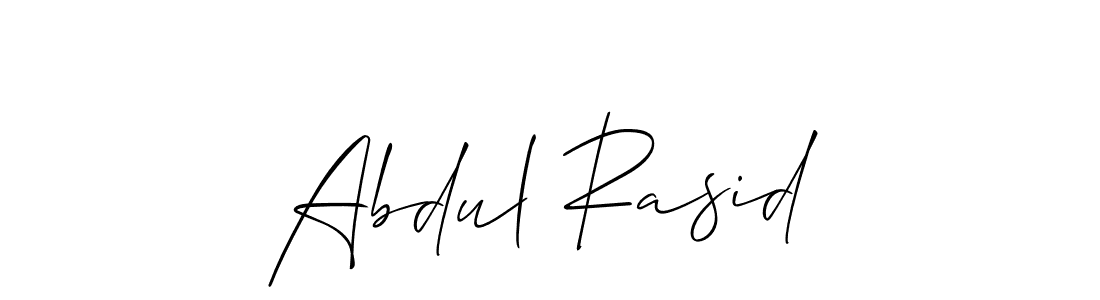 Design your own signature with our free online signature maker. With this signature software, you can create a handwritten (Allison_Script) signature for name Abdul Rasid. Abdul Rasid signature style 2 images and pictures png