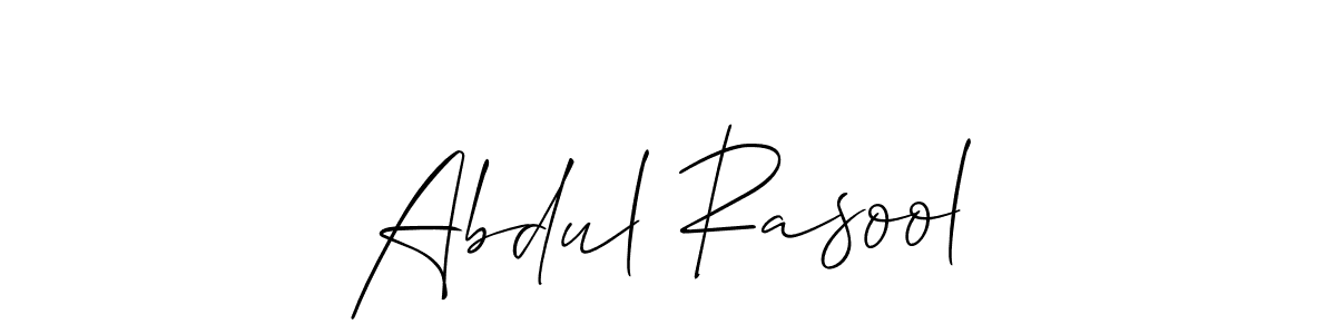 Similarly Allison_Script is the best handwritten signature design. Signature creator online .You can use it as an online autograph creator for name Abdul Rasool. Abdul Rasool signature style 2 images and pictures png