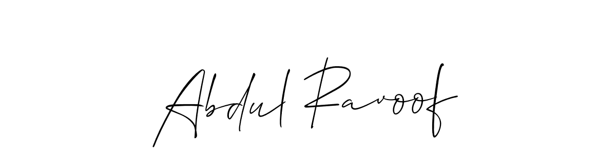 if you are searching for the best signature style for your name Abdul Ravoof. so please give up your signature search. here we have designed multiple signature styles  using Allison_Script. Abdul Ravoof signature style 2 images and pictures png