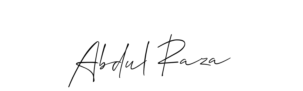 Make a beautiful signature design for name Abdul Raza. With this signature (Allison_Script) style, you can create a handwritten signature for free. Abdul Raza signature style 2 images and pictures png