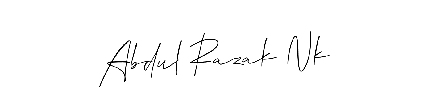 Best and Professional Signature Style for Abdul Razak Nk. Allison_Script Best Signature Style Collection. Abdul Razak Nk signature style 2 images and pictures png