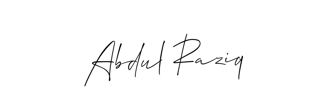 The best way (Allison_Script) to make a short signature is to pick only two or three words in your name. The name Abdul Raziq include a total of six letters. For converting this name. Abdul Raziq signature style 2 images and pictures png