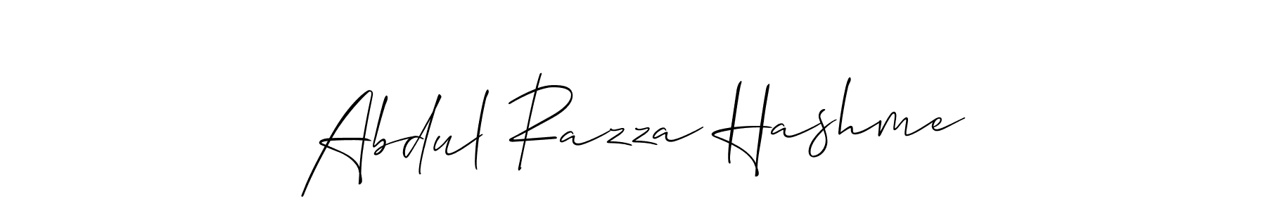 Also we have Abdul Razza Hashme name is the best signature style. Create professional handwritten signature collection using Allison_Script autograph style. Abdul Razza Hashme signature style 2 images and pictures png