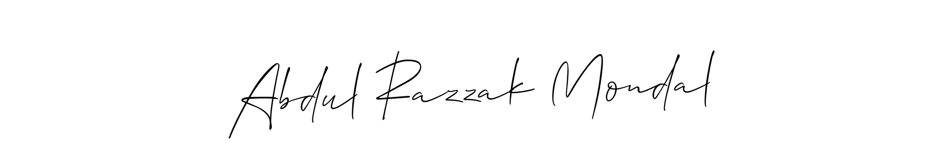 How to make Abdul Razzak Mondal name signature. Use Allison_Script style for creating short signs online. This is the latest handwritten sign. Abdul Razzak Mondal signature style 2 images and pictures png