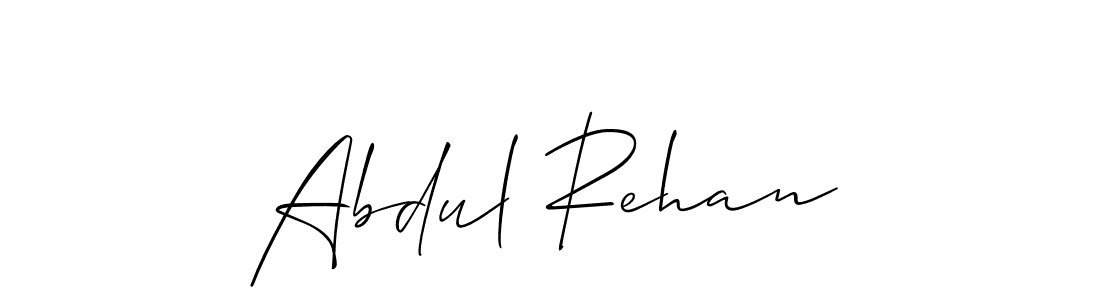 The best way (Allison_Script) to make a short signature is to pick only two or three words in your name. The name Abdul Rehan include a total of six letters. For converting this name. Abdul Rehan signature style 2 images and pictures png