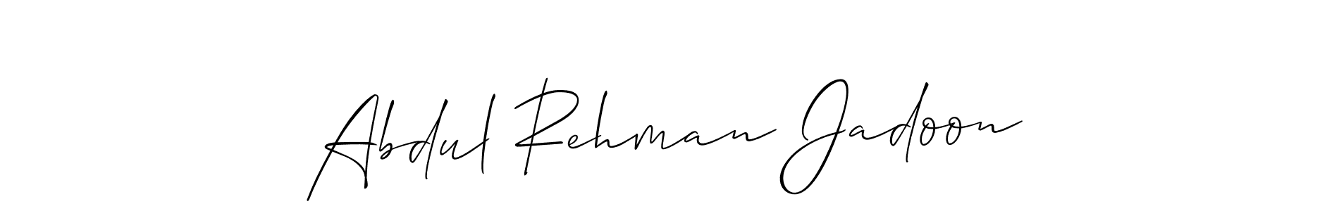 This is the best signature style for the Abdul Rehman Jadoon name. Also you like these signature font (Allison_Script). Mix name signature. Abdul Rehman Jadoon signature style 2 images and pictures png