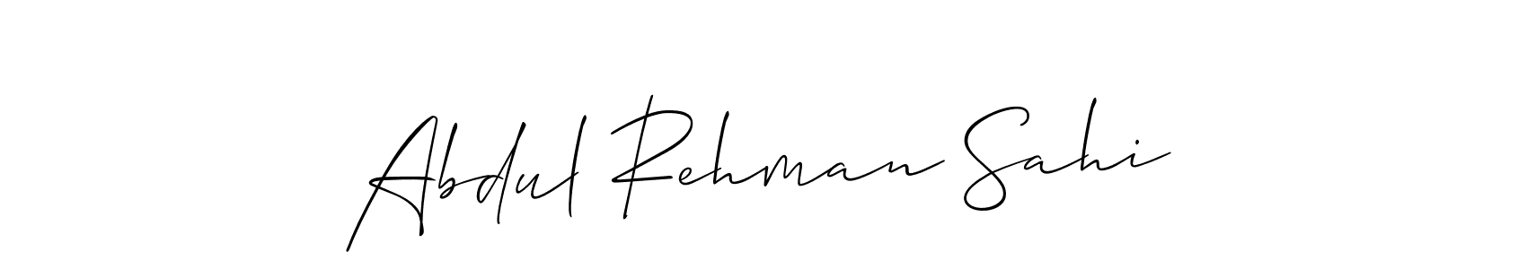 Allison_Script is a professional signature style that is perfect for those who want to add a touch of class to their signature. It is also a great choice for those who want to make their signature more unique. Get Abdul Rehman Sahi name to fancy signature for free. Abdul Rehman Sahi signature style 2 images and pictures png