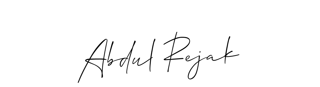 Also You can easily find your signature by using the search form. We will create Abdul Rejak name handwritten signature images for you free of cost using Allison_Script sign style. Abdul Rejak signature style 2 images and pictures png