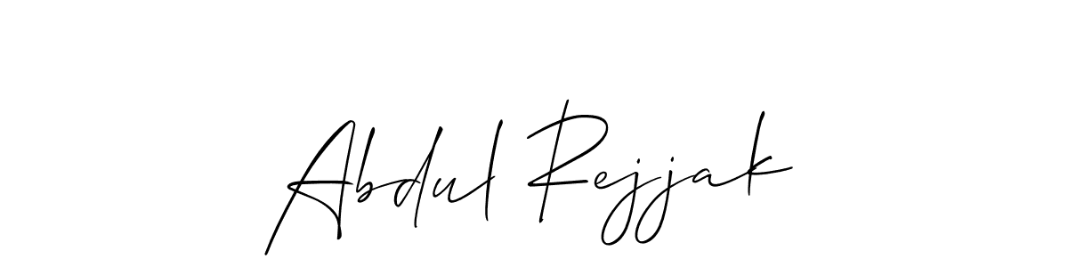 Create a beautiful signature design for name Abdul Rejjak. With this signature (Allison_Script) fonts, you can make a handwritten signature for free. Abdul Rejjak signature style 2 images and pictures png