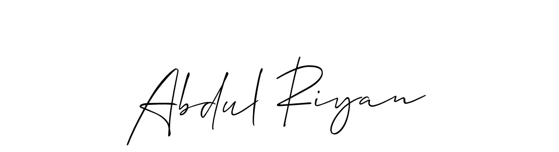 It looks lik you need a new signature style for name Abdul Riyan. Design unique handwritten (Allison_Script) signature with our free signature maker in just a few clicks. Abdul Riyan signature style 2 images and pictures png