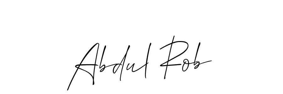 How to make Abdul Rob name signature. Use Allison_Script style for creating short signs online. This is the latest handwritten sign. Abdul Rob signature style 2 images and pictures png