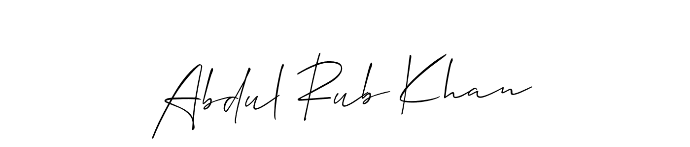 Best and Professional Signature Style for Abdul Rub Khan. Allison_Script Best Signature Style Collection. Abdul Rub Khan signature style 2 images and pictures png