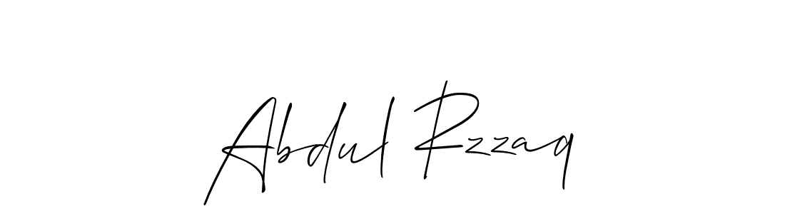 How to make Abdul Rzzaq name signature. Use Allison_Script style for creating short signs online. This is the latest handwritten sign. Abdul Rzzaq signature style 2 images and pictures png