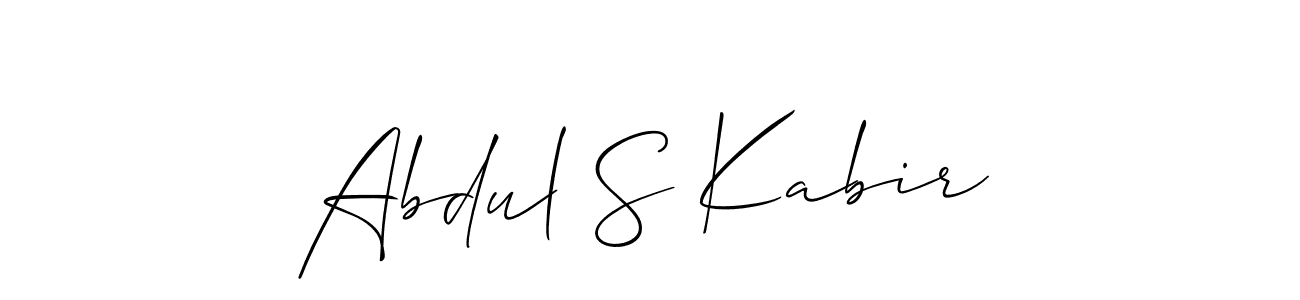 Best and Professional Signature Style for Abdul S Kabir. Allison_Script Best Signature Style Collection. Abdul S Kabir signature style 2 images and pictures png