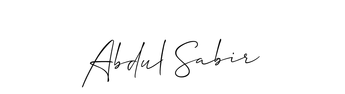 Design your own signature with our free online signature maker. With this signature software, you can create a handwritten (Allison_Script) signature for name Abdul Sabir. Abdul Sabir signature style 2 images and pictures png