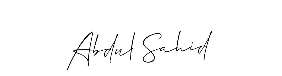 Also You can easily find your signature by using the search form. We will create Abdul Sahid name handwritten signature images for you free of cost using Allison_Script sign style. Abdul Sahid signature style 2 images and pictures png