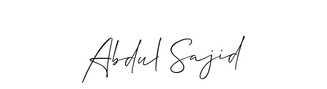 Allison_Script is a professional signature style that is perfect for those who want to add a touch of class to their signature. It is also a great choice for those who want to make their signature more unique. Get Abdul Sajid name to fancy signature for free. Abdul Sajid signature style 2 images and pictures png