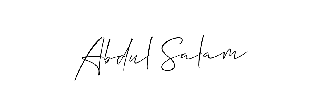 Abdul Salam stylish signature style. Best Handwritten Sign (Allison_Script) for my name. Handwritten Signature Collection Ideas for my name Abdul Salam. Abdul Salam signature style 2 images and pictures png