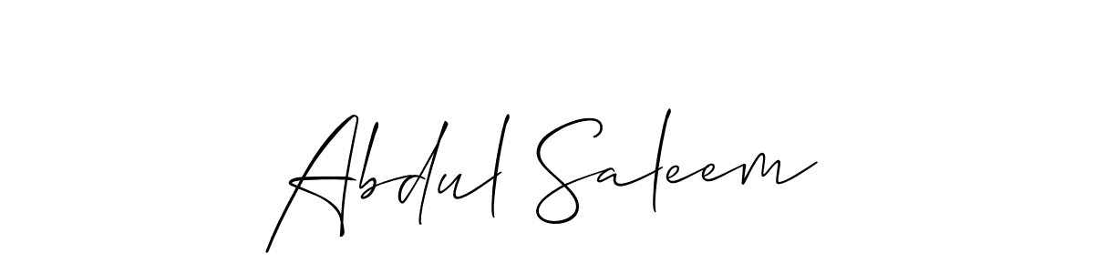 Use a signature maker to create a handwritten signature online. With this signature software, you can design (Allison_Script) your own signature for name Abdul Saleem. Abdul Saleem signature style 2 images and pictures png