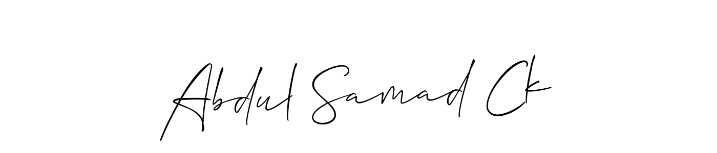 Use a signature maker to create a handwritten signature online. With this signature software, you can design (Allison_Script) your own signature for name Abdul Samad Ck. Abdul Samad Ck signature style 2 images and pictures png