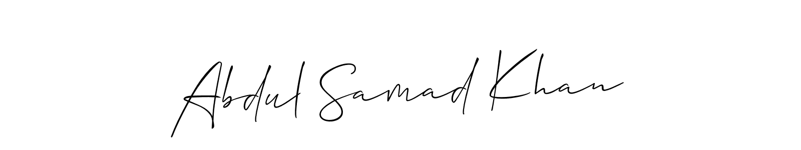 Make a short Abdul Samad Khan signature style. Manage your documents anywhere anytime using Allison_Script. Create and add eSignatures, submit forms, share and send files easily. Abdul Samad Khan signature style 2 images and pictures png