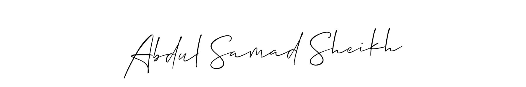 It looks lik you need a new signature style for name Abdul Samad Sheikh. Design unique handwritten (Allison_Script) signature with our free signature maker in just a few clicks. Abdul Samad Sheikh signature style 2 images and pictures png