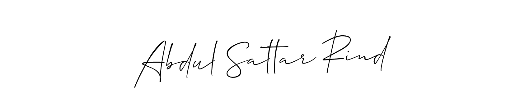 You should practise on your own different ways (Allison_Script) to write your name (Abdul Sattar Rind) in signature. don't let someone else do it for you. Abdul Sattar Rind signature style 2 images and pictures png