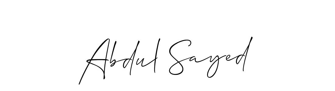 Make a short Abdul Sayed signature style. Manage your documents anywhere anytime using Allison_Script. Create and add eSignatures, submit forms, share and send files easily. Abdul Sayed signature style 2 images and pictures png