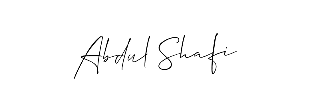 Use a signature maker to create a handwritten signature online. With this signature software, you can design (Allison_Script) your own signature for name Abdul Shafi. Abdul Shafi signature style 2 images and pictures png