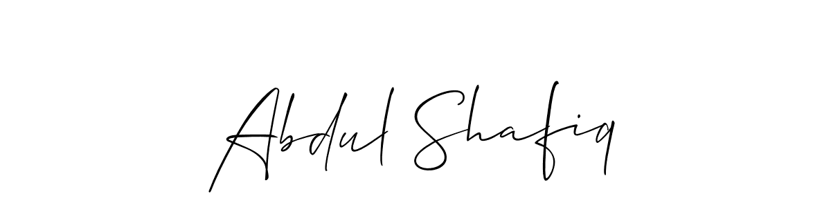 You should practise on your own different ways (Allison_Script) to write your name (Abdul Shafiq) in signature. don't let someone else do it for you. Abdul Shafiq signature style 2 images and pictures png