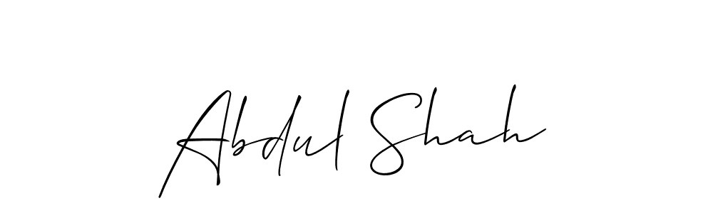 Create a beautiful signature design for name Abdul Shah. With this signature (Allison_Script) fonts, you can make a handwritten signature for free. Abdul Shah signature style 2 images and pictures png