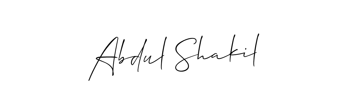 Also You can easily find your signature by using the search form. We will create Abdul Shakil name handwritten signature images for you free of cost using Allison_Script sign style. Abdul Shakil signature style 2 images and pictures png