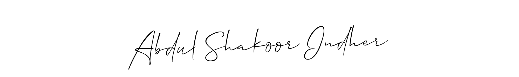 Here are the top 10 professional signature styles for the name Abdul Shakoor Indher. These are the best autograph styles you can use for your name. Abdul Shakoor Indher signature style 2 images and pictures png